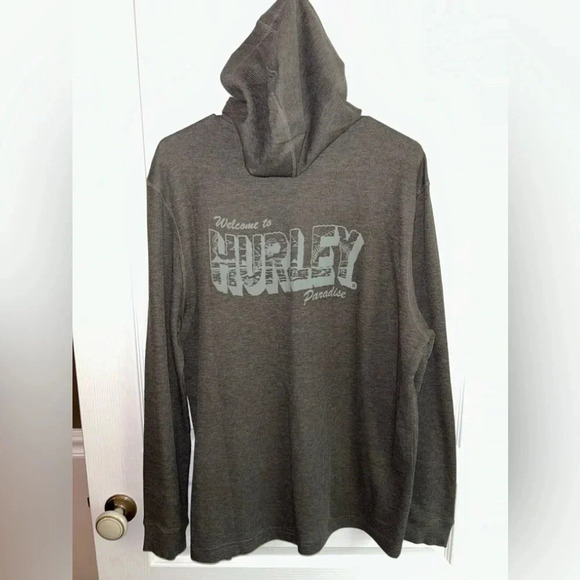 Hurley Waffle Hoodie Shirt. Size medium - Picture 3 of 4